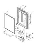 Refrigerator door parts