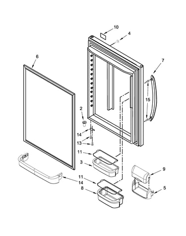 Refrigerator door parts