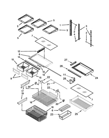 Shelf parts