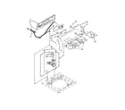 Kenmore 11022102310 controls and water inlet parts diagram