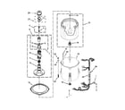 Kenmore 11022102310 basket and tub parts diagram