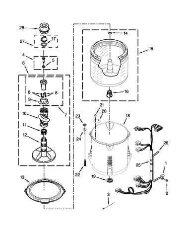 Basket and tub parts