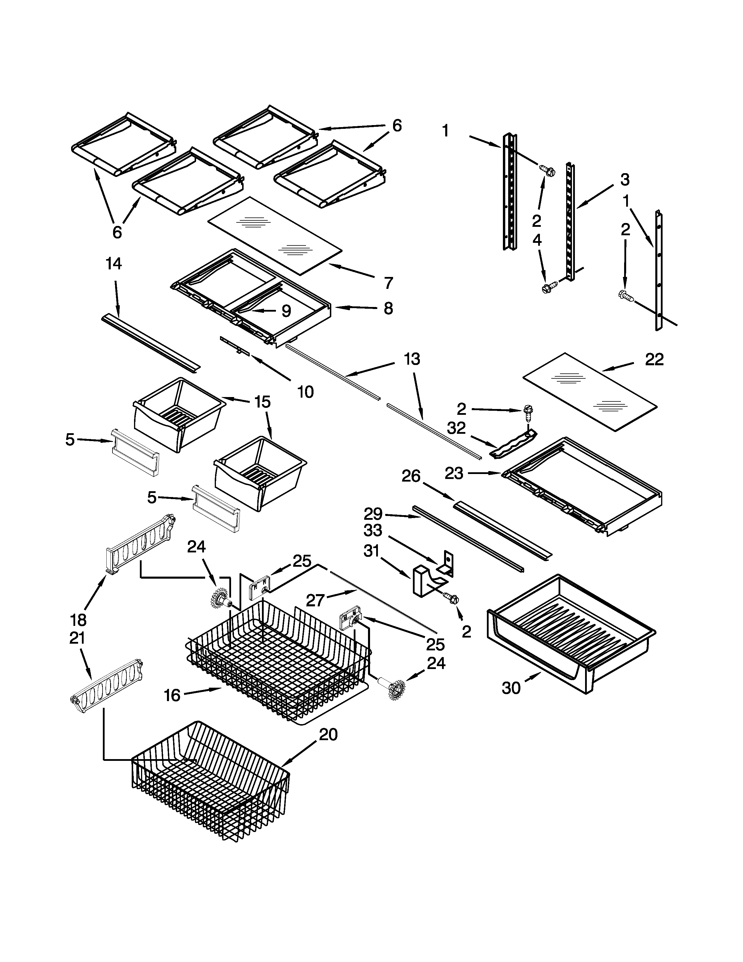 Shelf parts