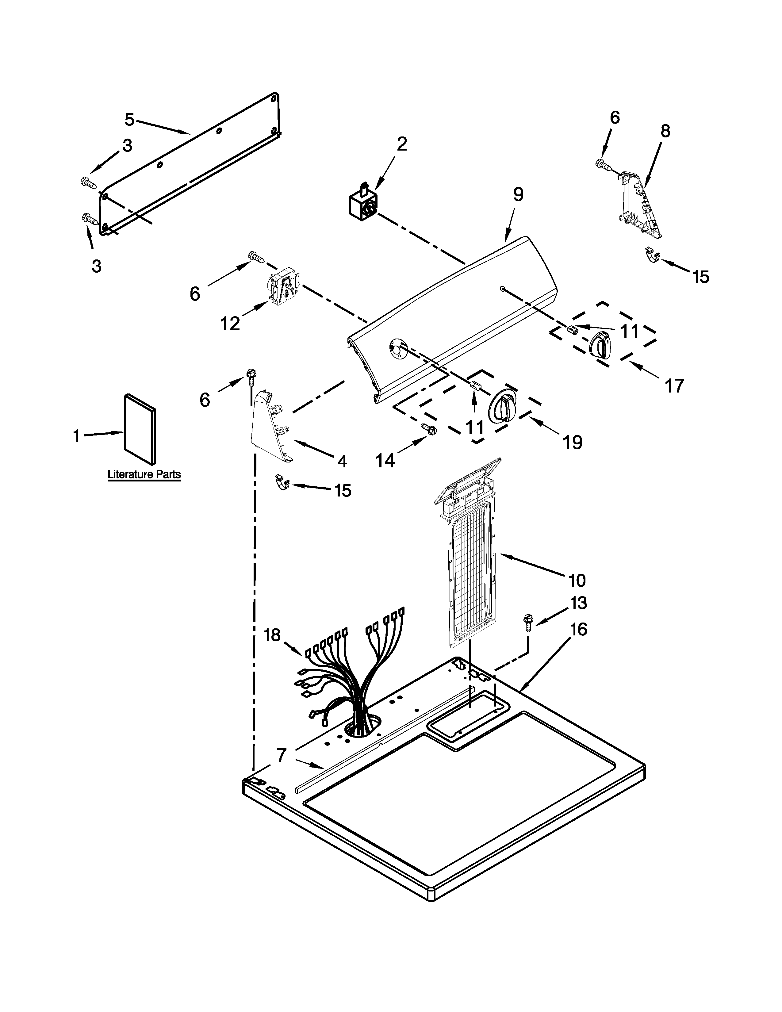 Top and console parts
