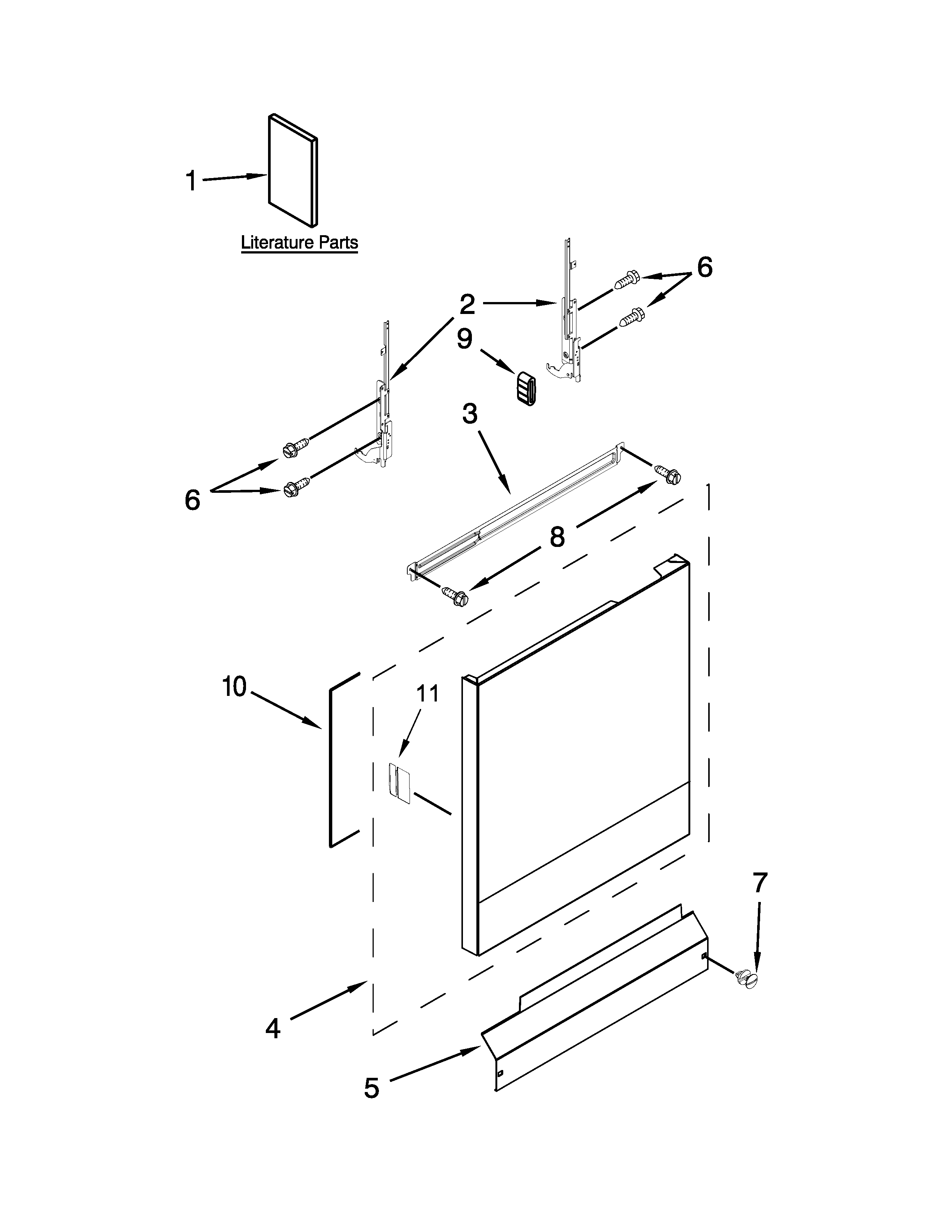 Door and panel parts