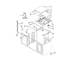 Kenmore 11023102311 top and cabinet parts diagram