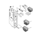 Kenmore Elite 10658706801 freezer liner parts diagram