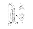 Kenmore Elite 10658709801 motor & ice container parts diagram