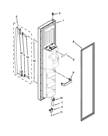 Freezer door parts