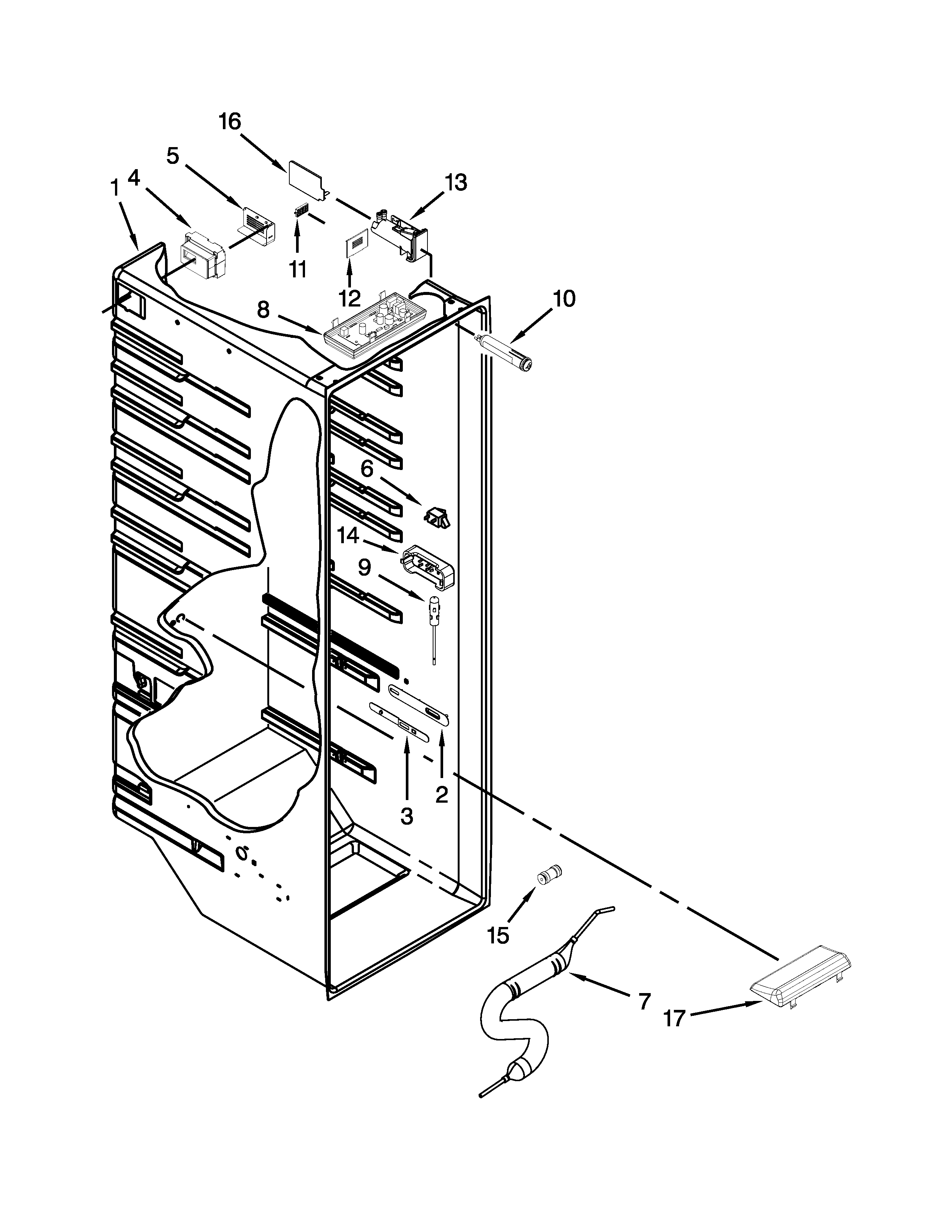 REFRIGERATOR LINER PARTS