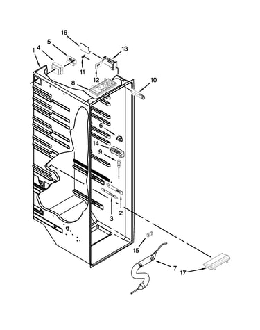 Refrigerator liner parts
