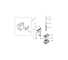 Kenmore 10651134210 motor and ice container parts diagram