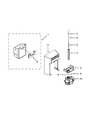Motor and ice container parts