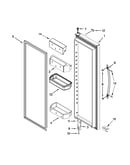 Refrigerator door parts