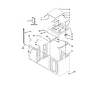 Kenmore 11022102311 top and cabinet parts diagram
