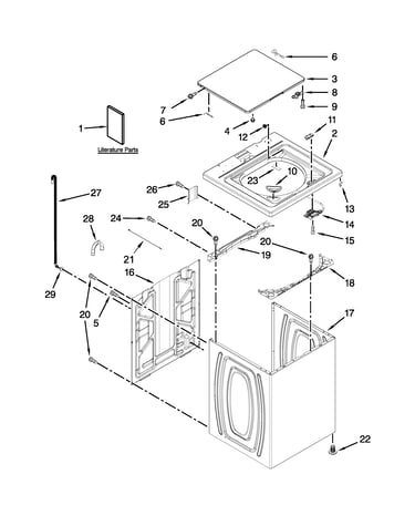 Top and cabinet parts