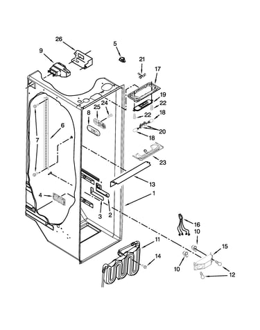 Refrigerator liner parts