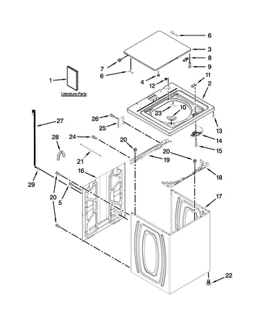 Top and cabinet parts