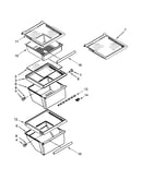 Refrigerator shelf parts