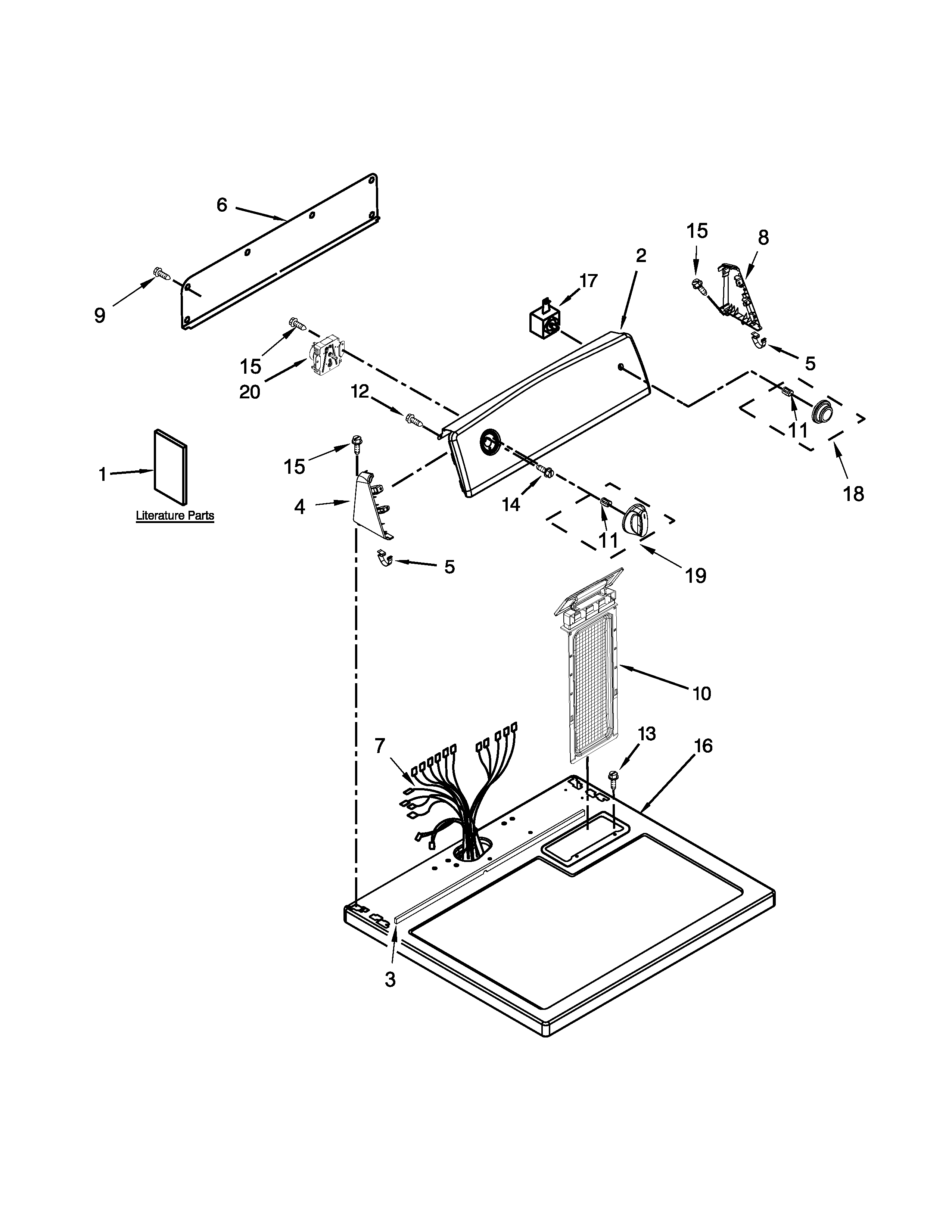 TOP AND CONSOLE PARTS