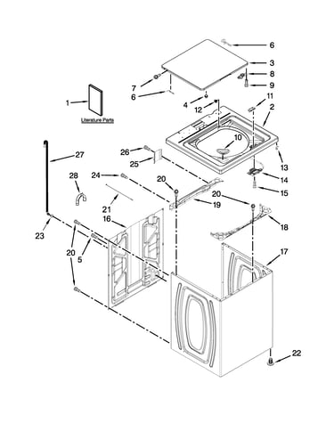 Top and cabinet parts