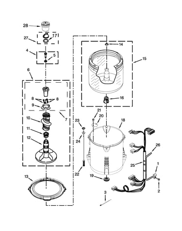 Basket and tub parts