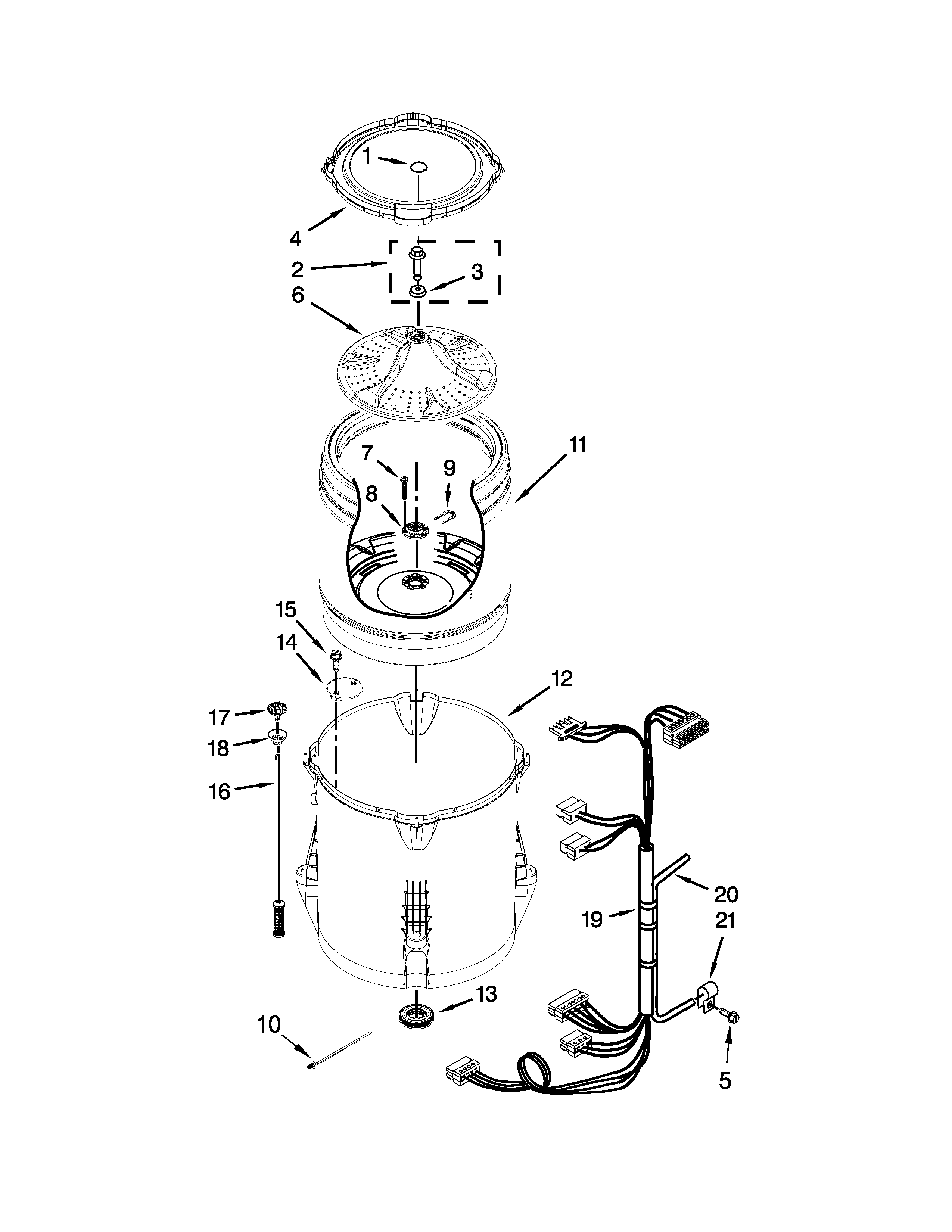 Basket and tub parts