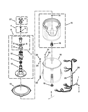 Basket and tub parts