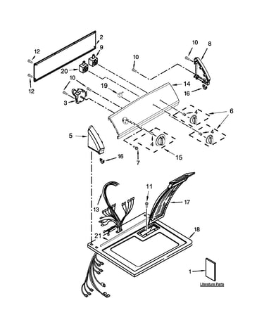 Top and console parts