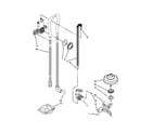Kenmore Elite 66512813K312 fill, drain and overfill parts diagram