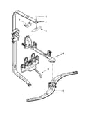 Upper wash and rinse parts
