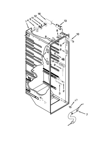 Refrigerator liner parts