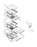 Refrigerator shelf parts