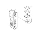Kenmore Elite 10651159110 freezer liner parts diagram
