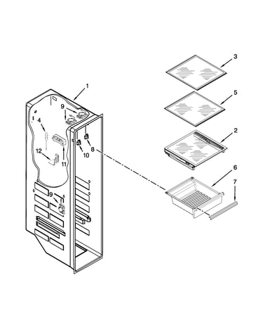 Freezer liner parts
