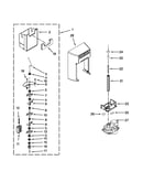 Motor and ice container parts