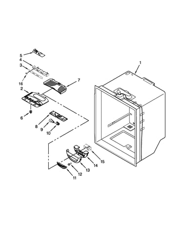 Refrigerator liner parts