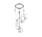Kenmore 1105072012 gearcase, motor and pump parts diagram
