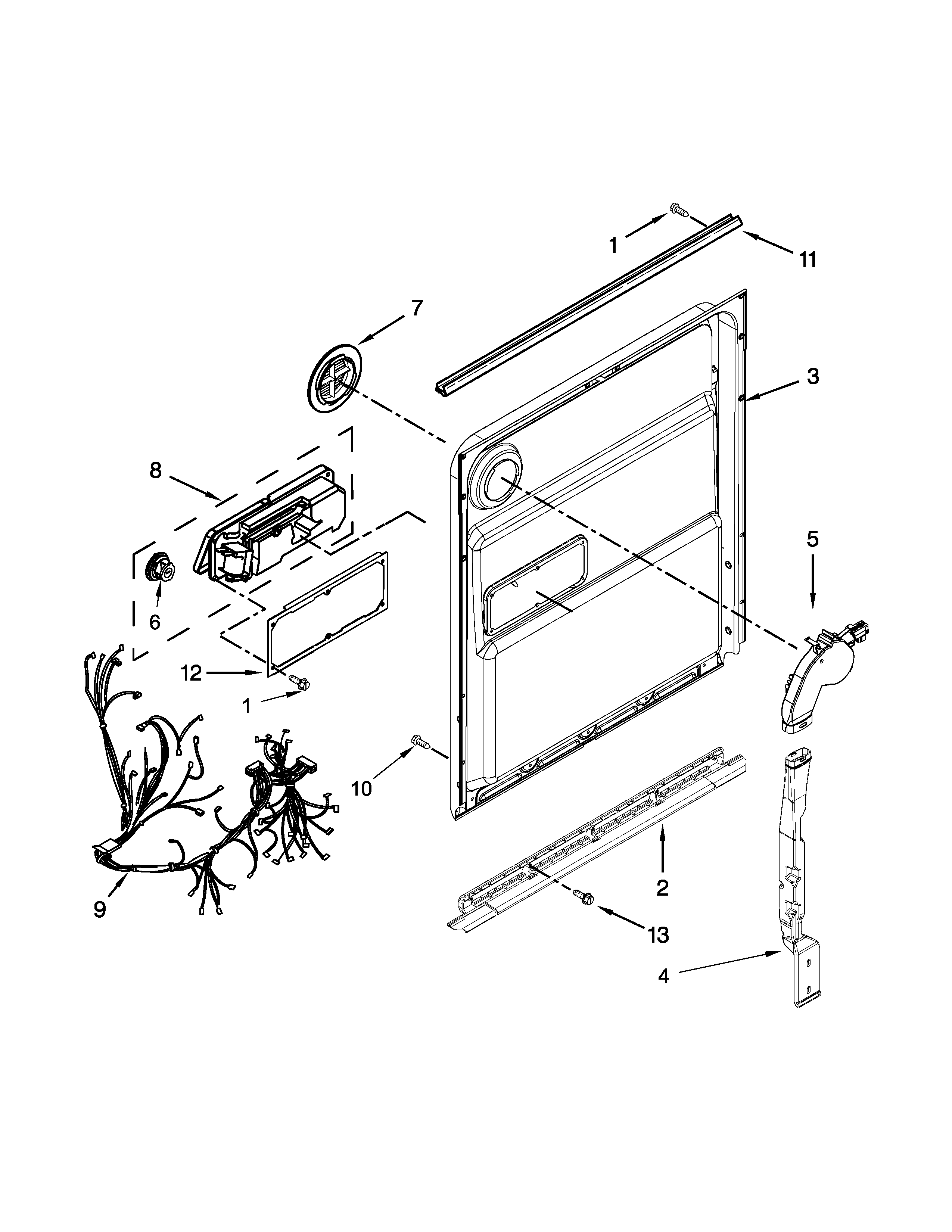 Inner door parts