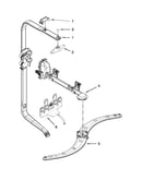 Upper wash and rinse parts