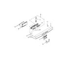 Kenmore 66513223N410 control panel and latch parts diagram