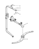Upper wash and rinse parts