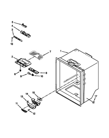 Refrigerator liner parts