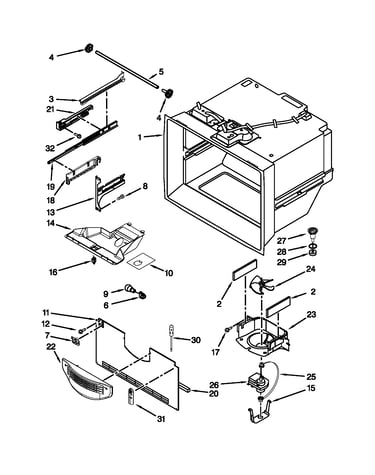 Freezer liner parts