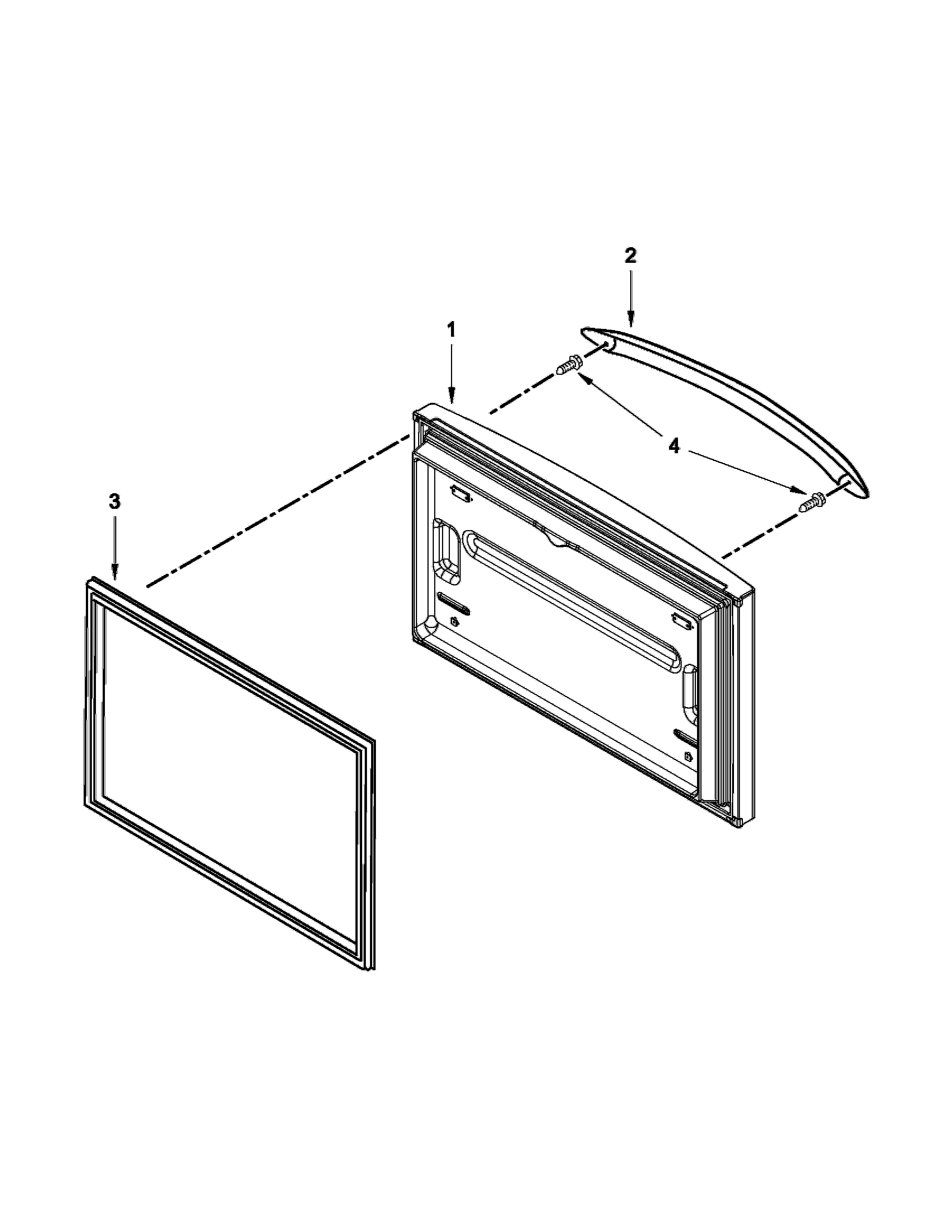 Freezer door parts