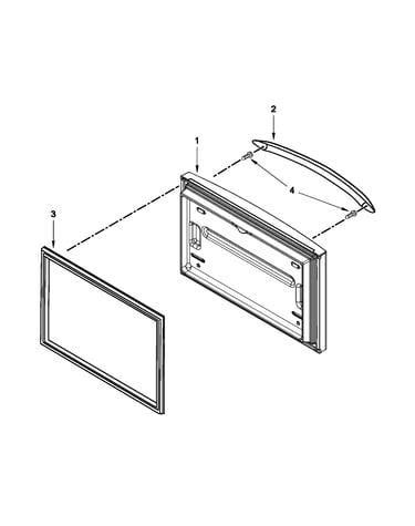 Freezer door parts