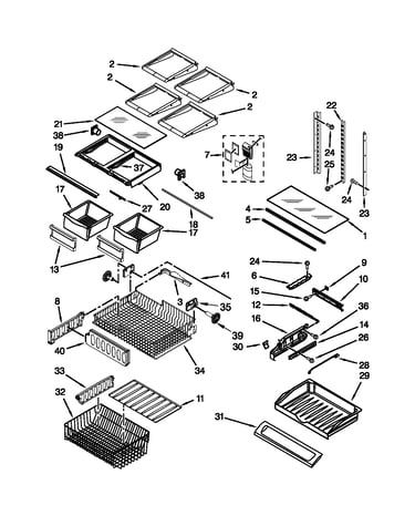 Shelf parts