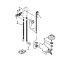 Kenmore Elite 66512833K312 fill, drain and overfill parts diagram