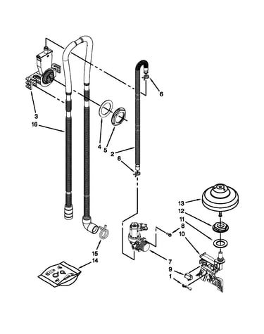 Fill, drain and overfill parts