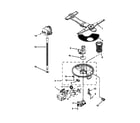 Kenmore Elite 66512833K312 pump, washarm and motor parts diagram